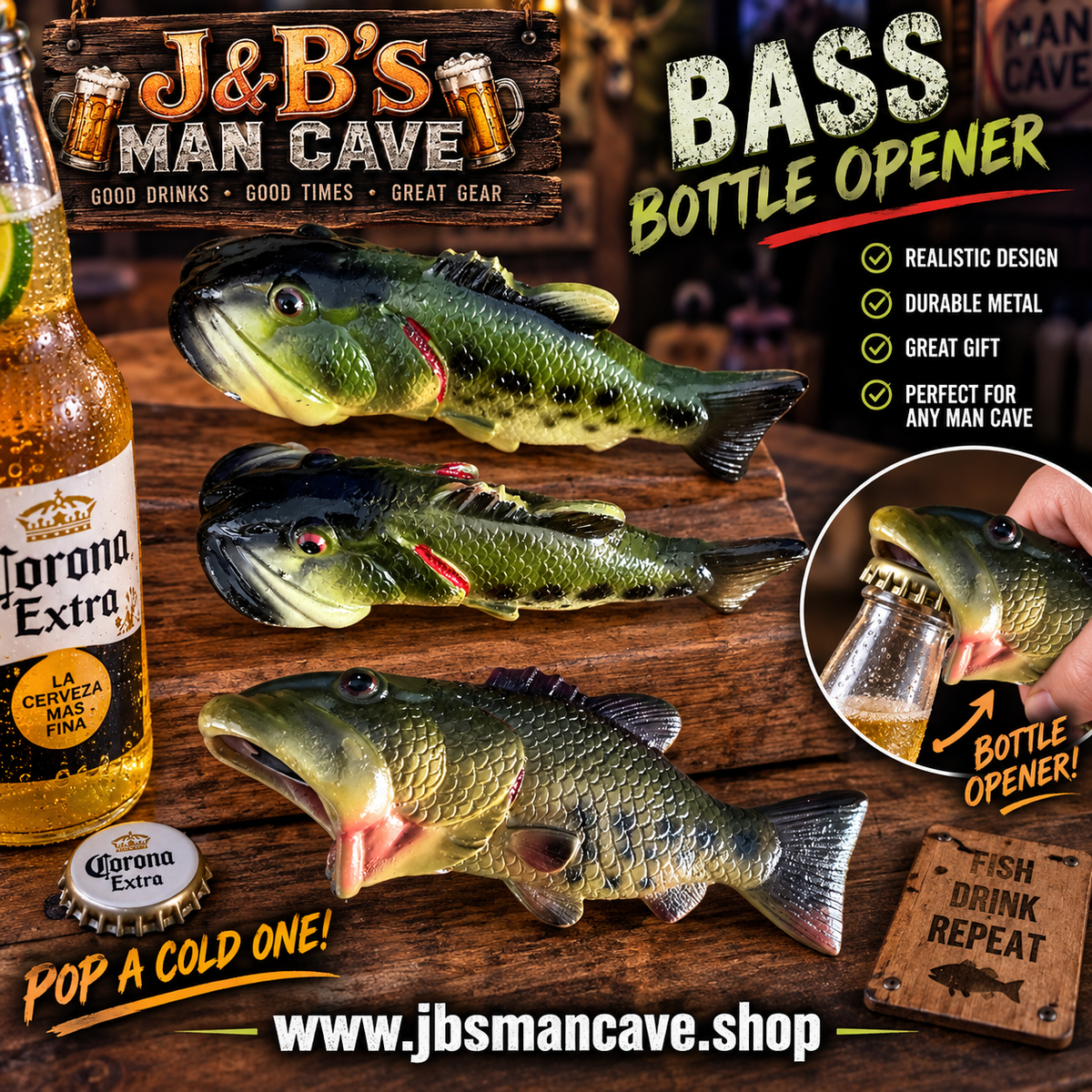 Big BASS Bottle Opener