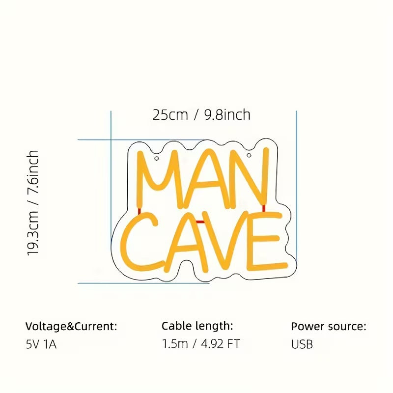 Neon Man Cave Light Sign