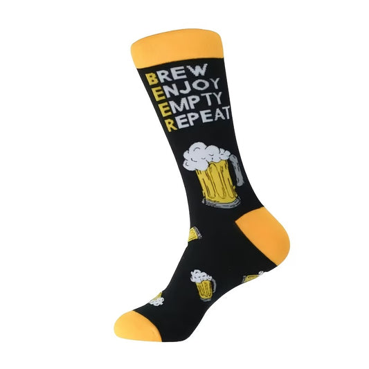 Brew Enjoy Empty & Repeat Beer Socks