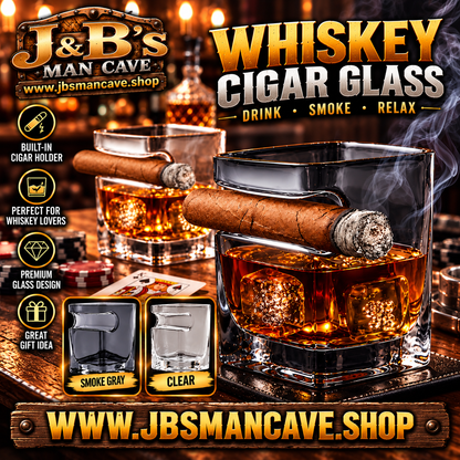 Whiskey Cigar Glass Holder