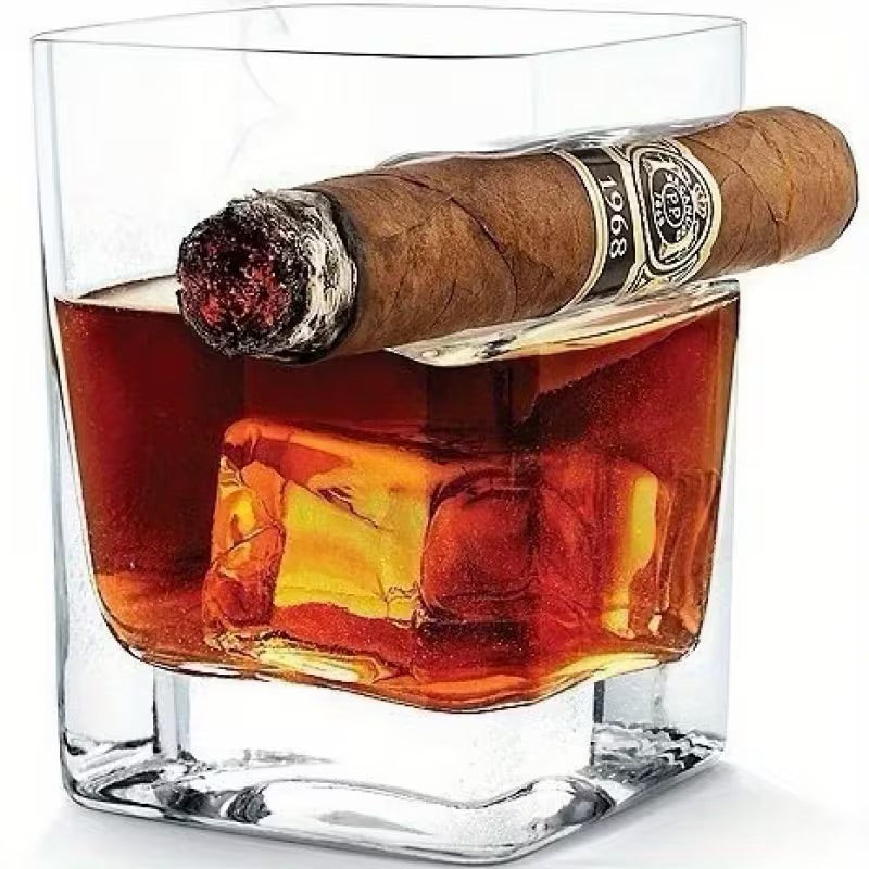 Whiskey Cigar Glass Holder