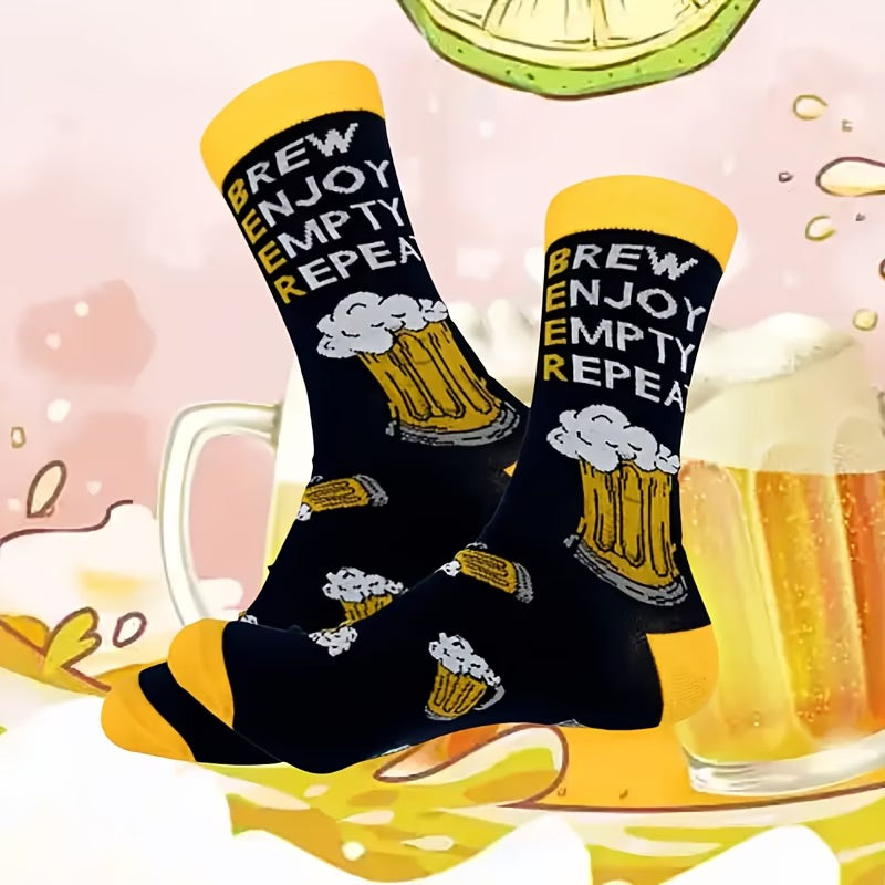 Brew Enjoy Empty & Repeat Beer Socks