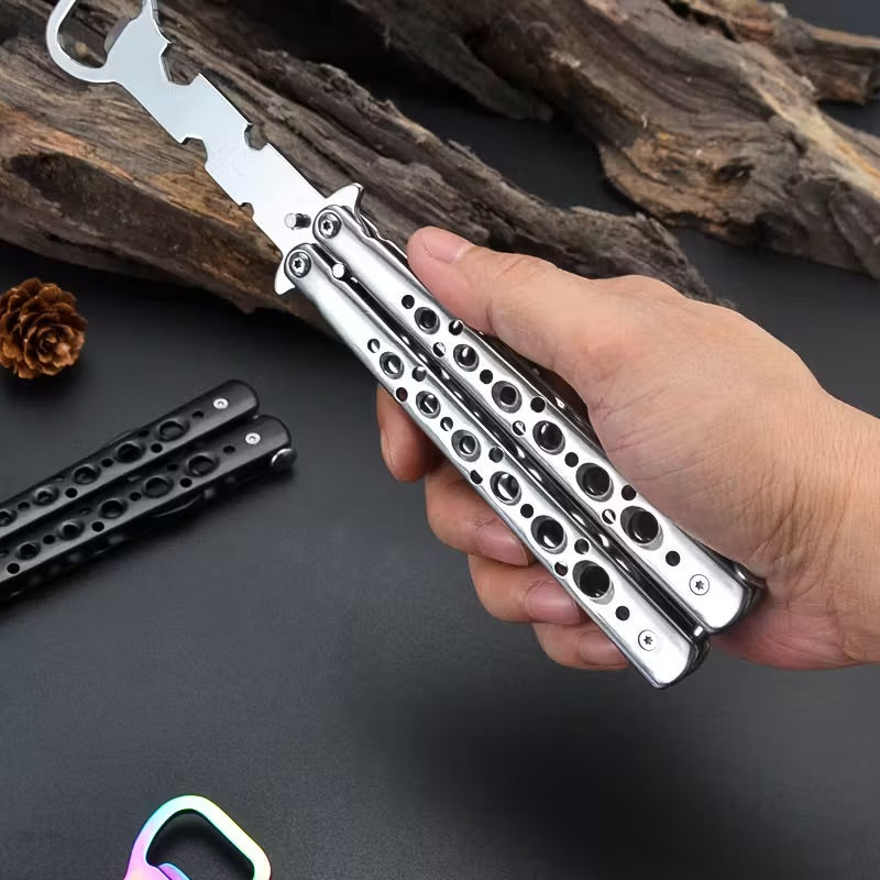 Butterfly Knife Bottle Opener