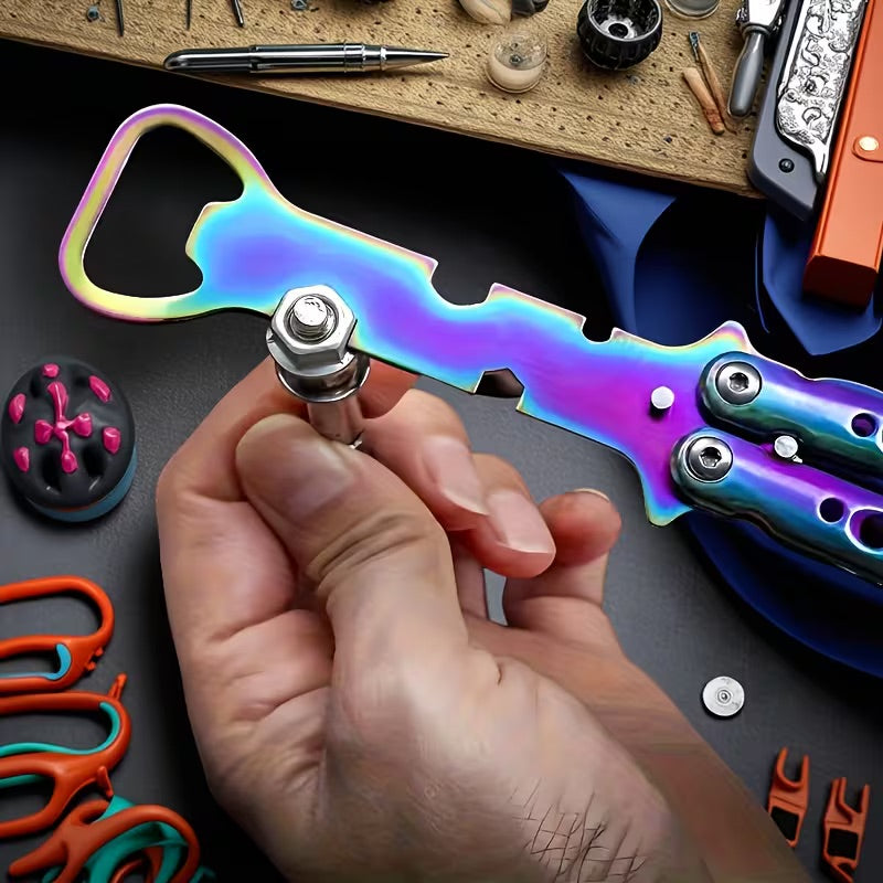 Butterfly Knife Bottle Opener