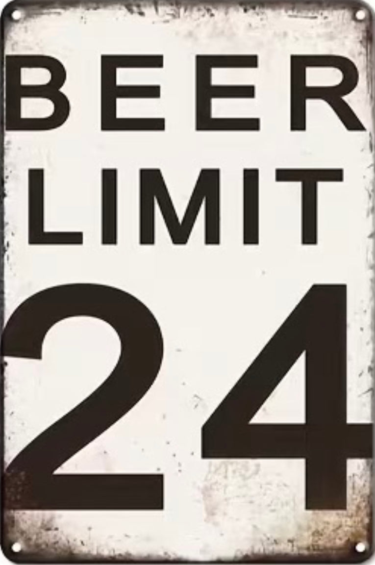Beer Limit Sign