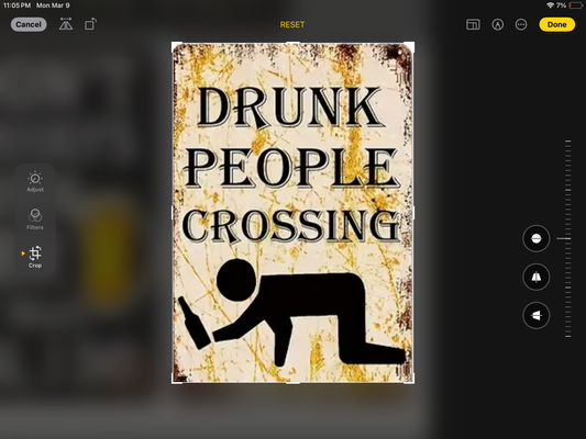 Drunk People Crossing Sign