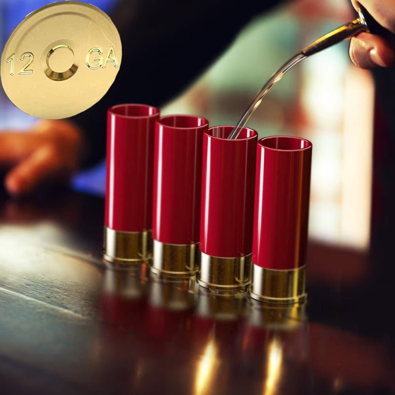 Shotgun Shell Shot Glass Set- 4