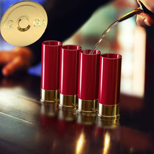 Shotgun Shell Shot Glass Set- 4